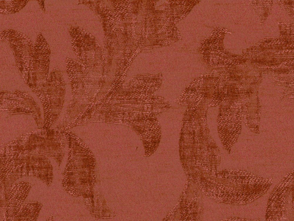 Dark Terracotta Washable Ultra Hard Wearing Chenille Upholstery Fabric Aria 3903 Modelli Fabrics
