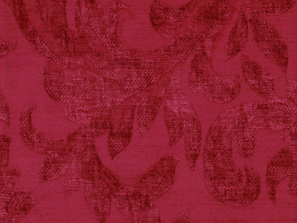 Crimson Washable Ultra Hard Wearing Chenille Upholstery Fabric Aria 3912 Modelli Fabrics