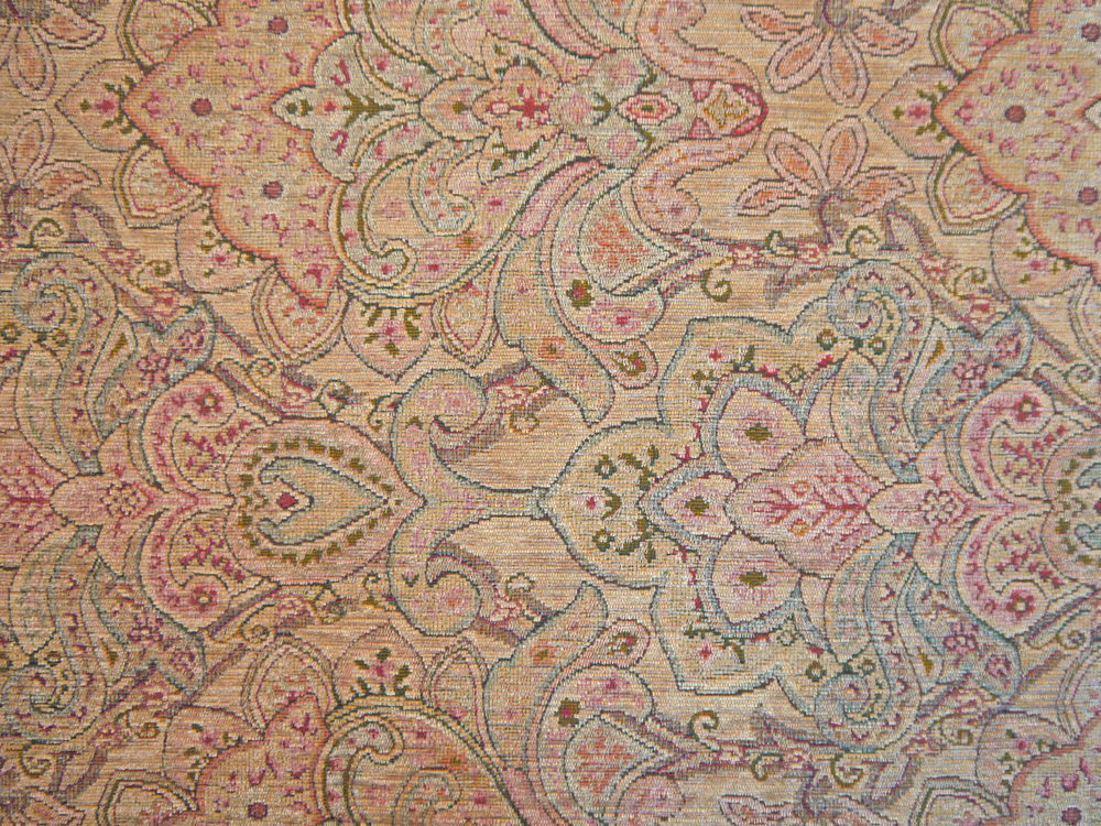 Mushroom Mink Colour Railroaded Medallion Damask Design Heavyweight Classical Chenille Tapestry Look Fire Retardant General Domestic Use Upholstery Fabric Palazzo 2741 Modelli Fabrics