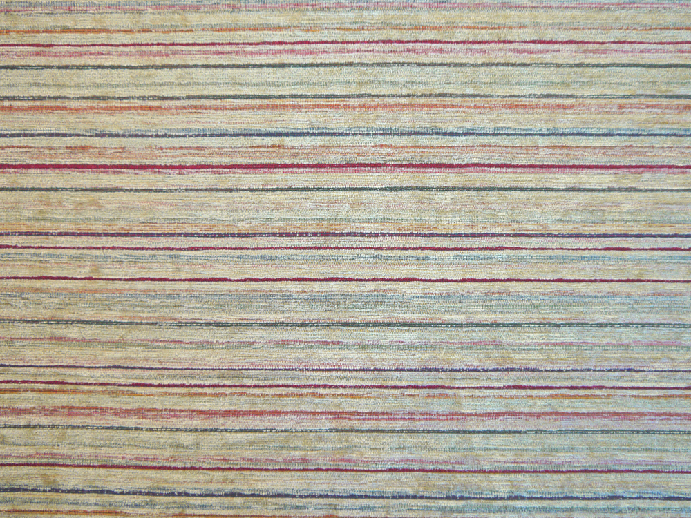 Cream Ruby Aqua Rose Colour Narrow Stripe Design Heavyweight Classical Chenille Tapestry Look Fire Retardant General Domestic Use Upholstery Fabric Palazzo 2747 Modelli Fabrics