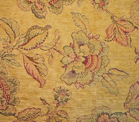 Antique Gold Ruby Forest Colour Railroaded Trailing Floral Design Heavyweight Classical Chenille Tapestry Look Fire Retardant General Domestic Use Upholstery Fabric Palazzo 2749 Modelli Fabrics