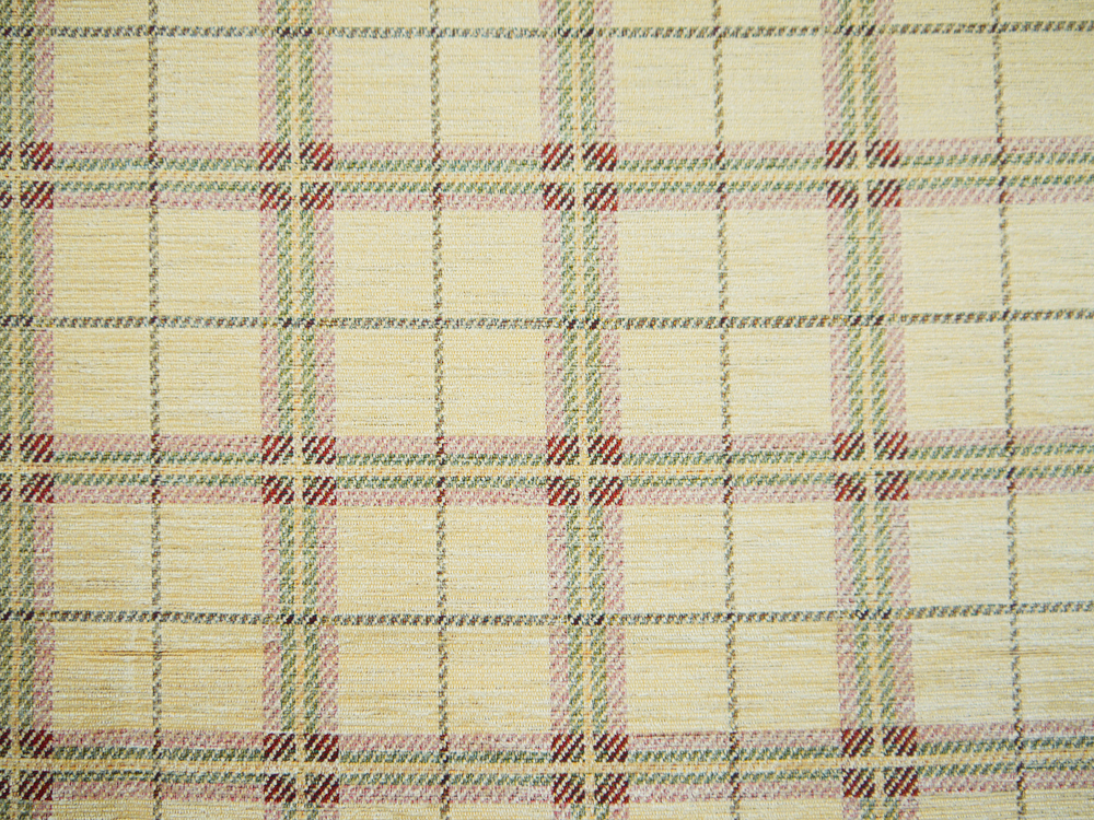 Cream Colour Check Plaid Design Traditional Heavyweight Chenille Sofa Chair Upholstery Fabric Castello 3109 Modelli Fabrics