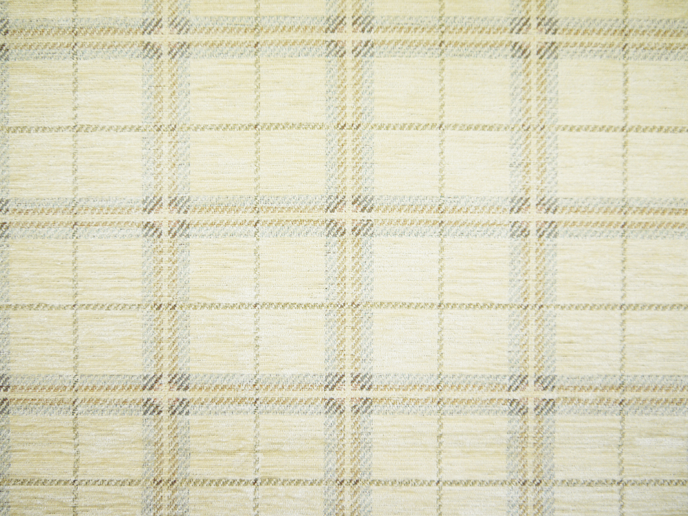Cream Colour Check Plaid Design Traditional Heavyweight Chenille Sofa Chair Upholstery Fabric Castello 3111 Modelli Fabrics
