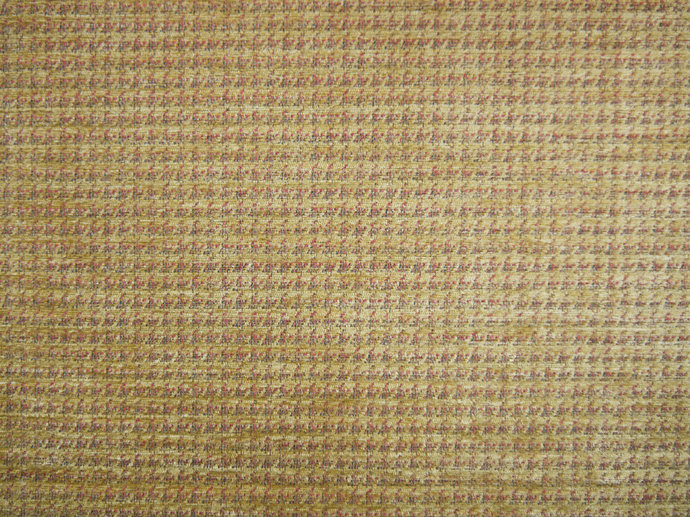 Antique Gold Colour Dog Tooth Design Traditional Heavyweight Chenille Sofa Chair Upholstery Fabric Castello 3118 Modelli Fabrics